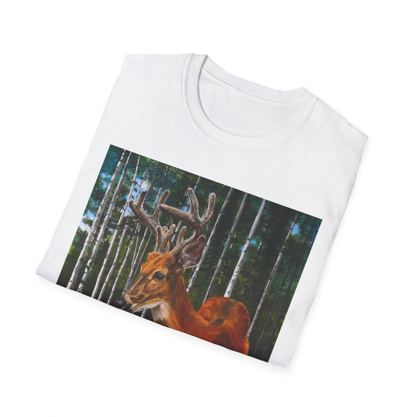 Velvet Crush, Deer Unisex Softstyle T-Shirt