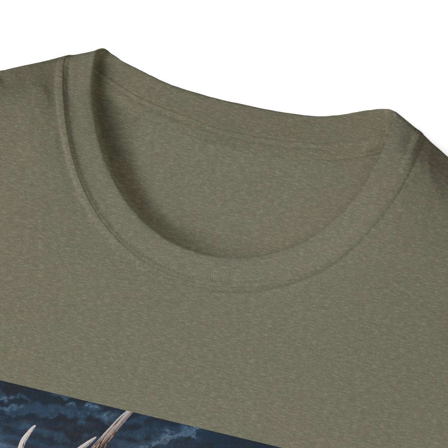 Sunset Serenade,  Elk Graphic Unisex soft T-Shirt