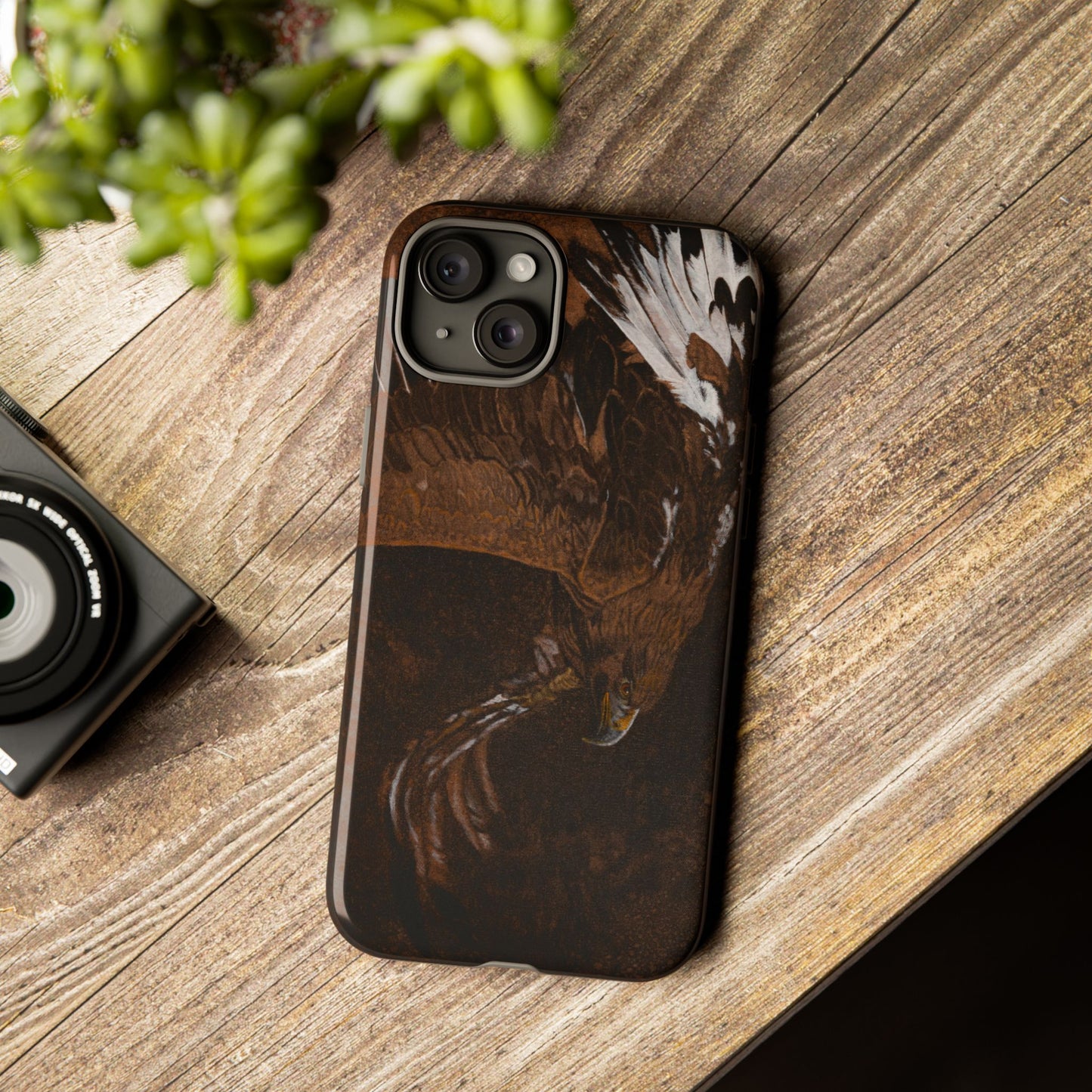 Golden Flight, Eagle Design Phone Case, Tough Cases