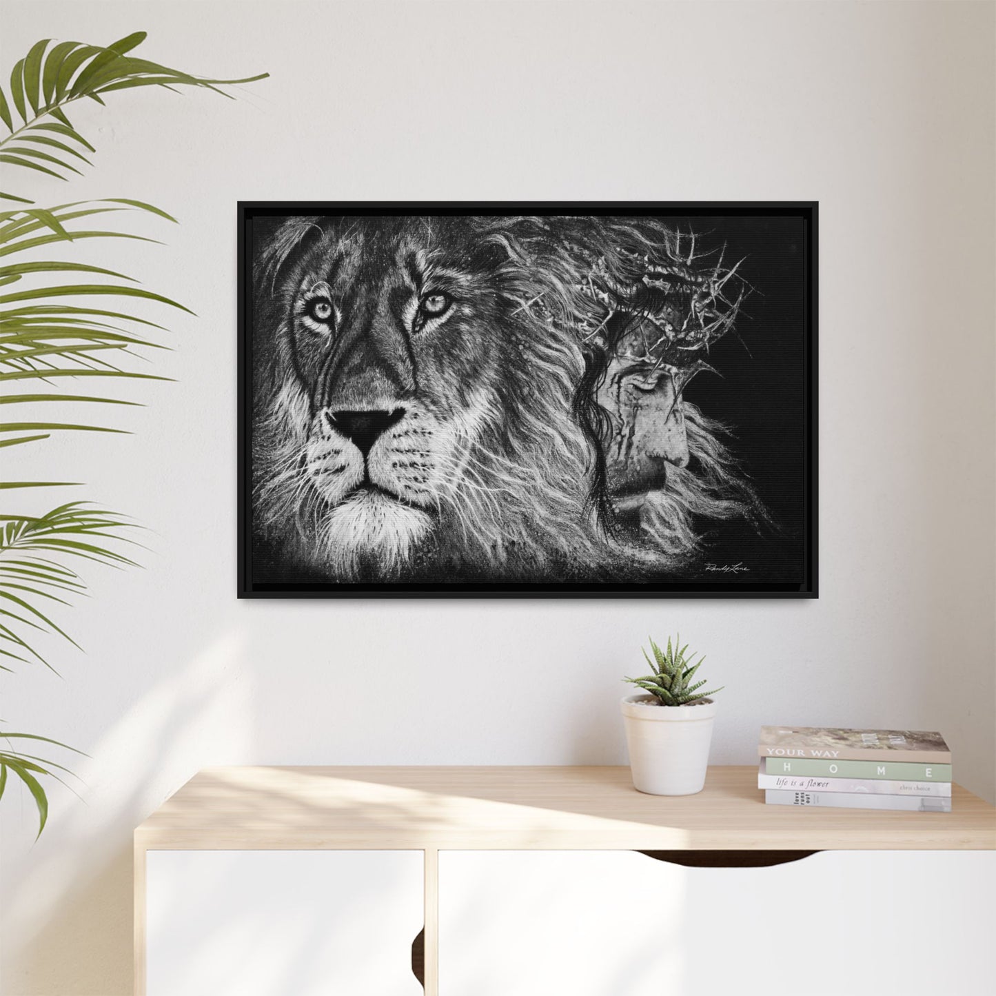 Lion King, Framed Matte Canvas Print
