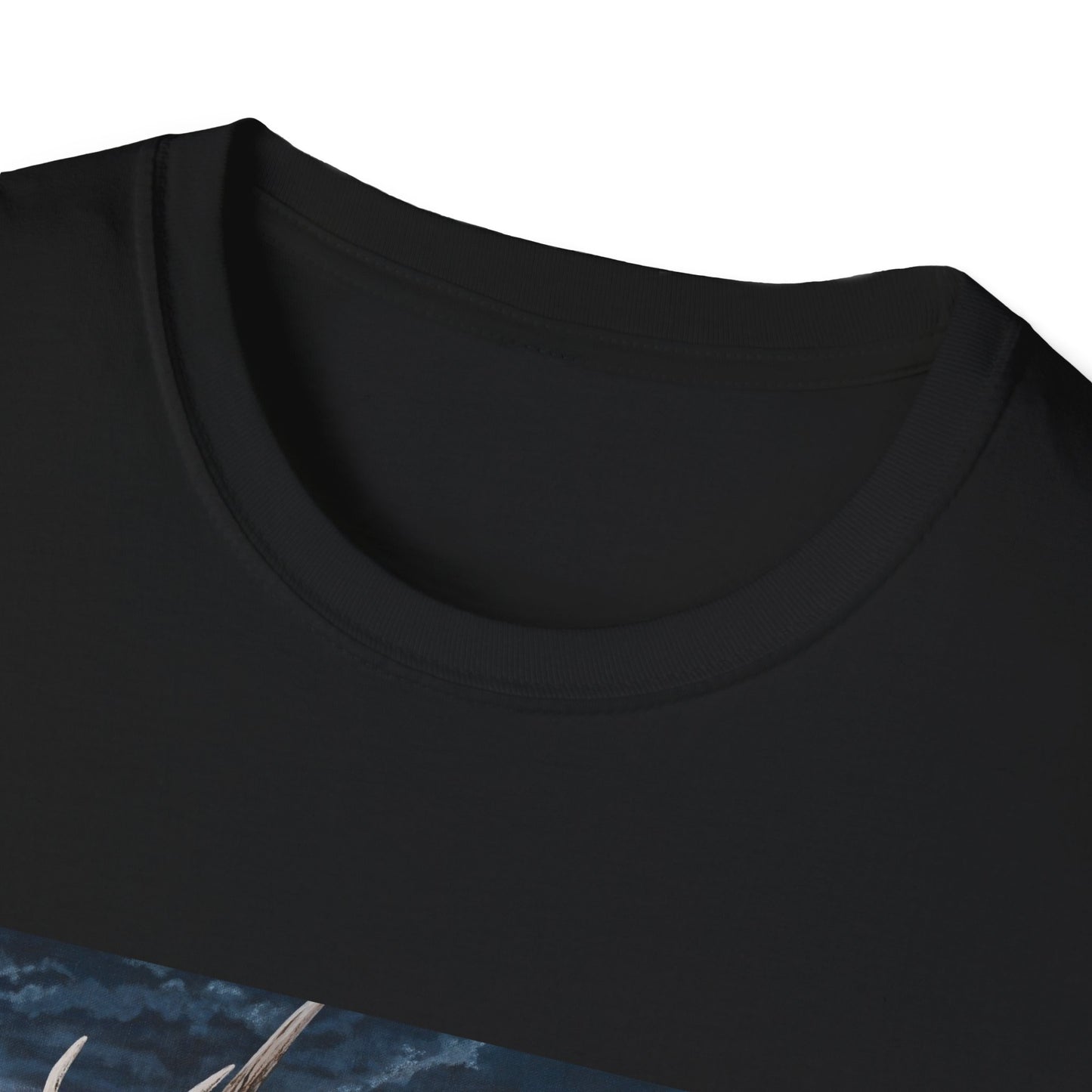 Sunset Serenade,  Elk Graphic Unisex soft T-Shirt