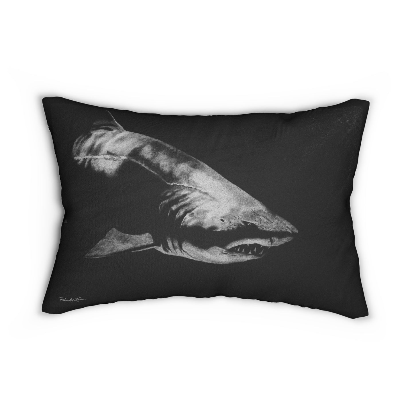 Below, Shark Design Lumbar Pillow