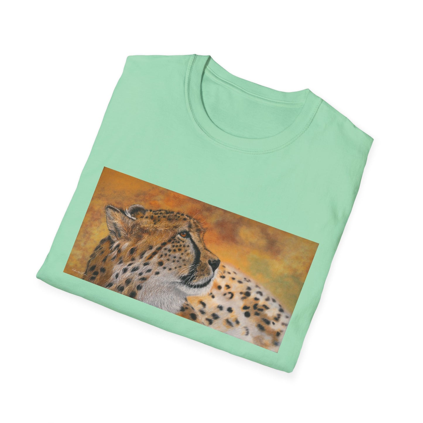 Cheetah Chill, Cheetah Unisex soft T-Shirt