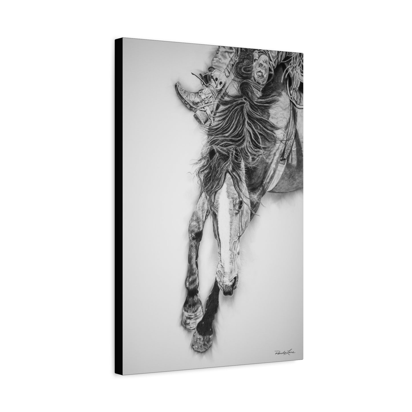 Crazy 8, Stretched Matte Canvas Rodeo Art Print