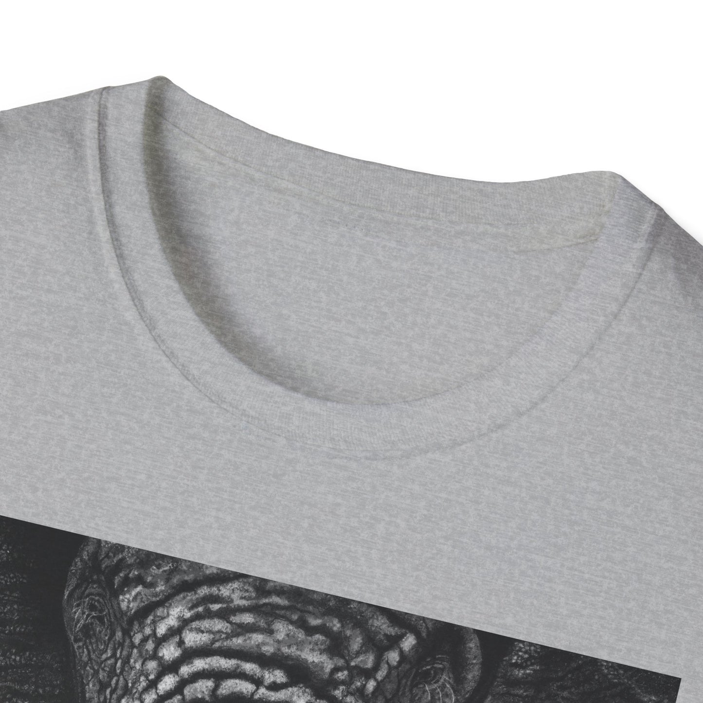 Ebony and Ivory, Elephant Graphic Unisex Softstyle T-Shirt