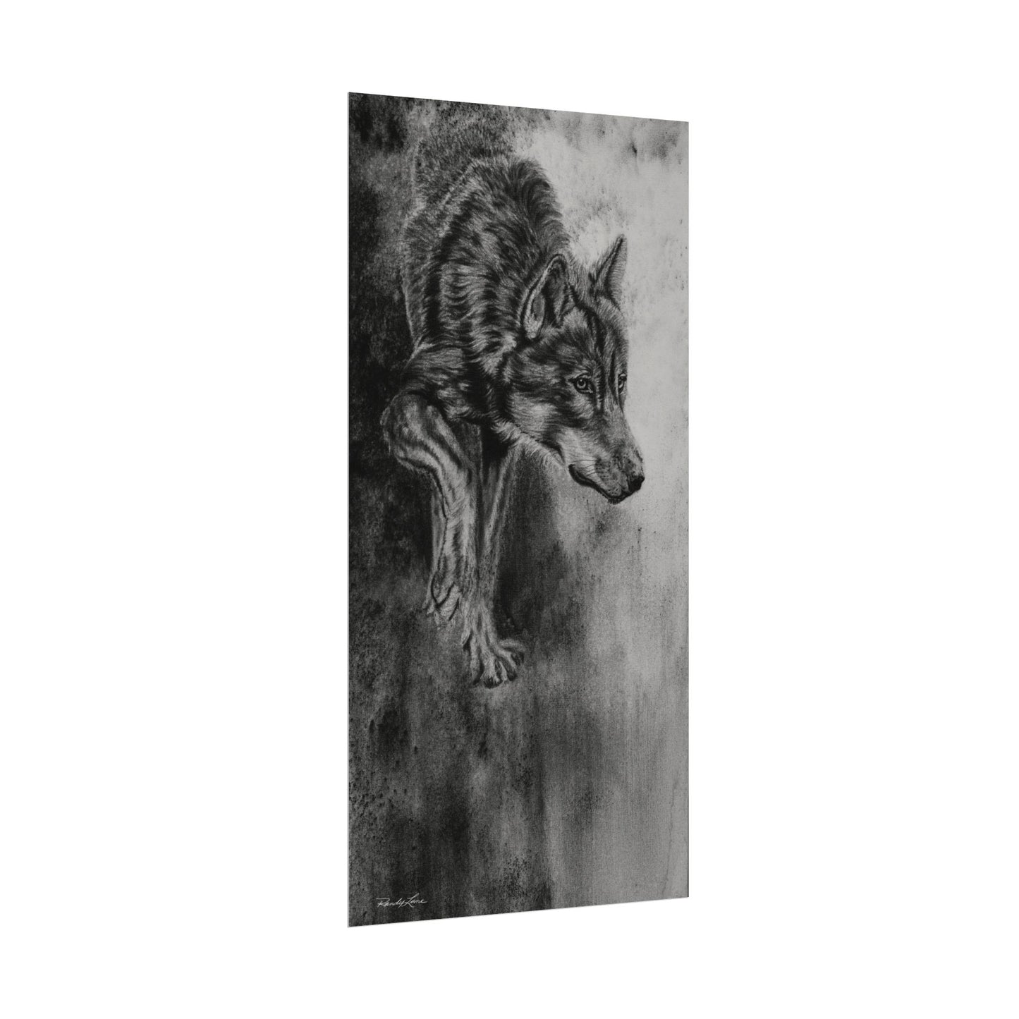 Specter, Wolf Painting Textured Matte Fine Art Print