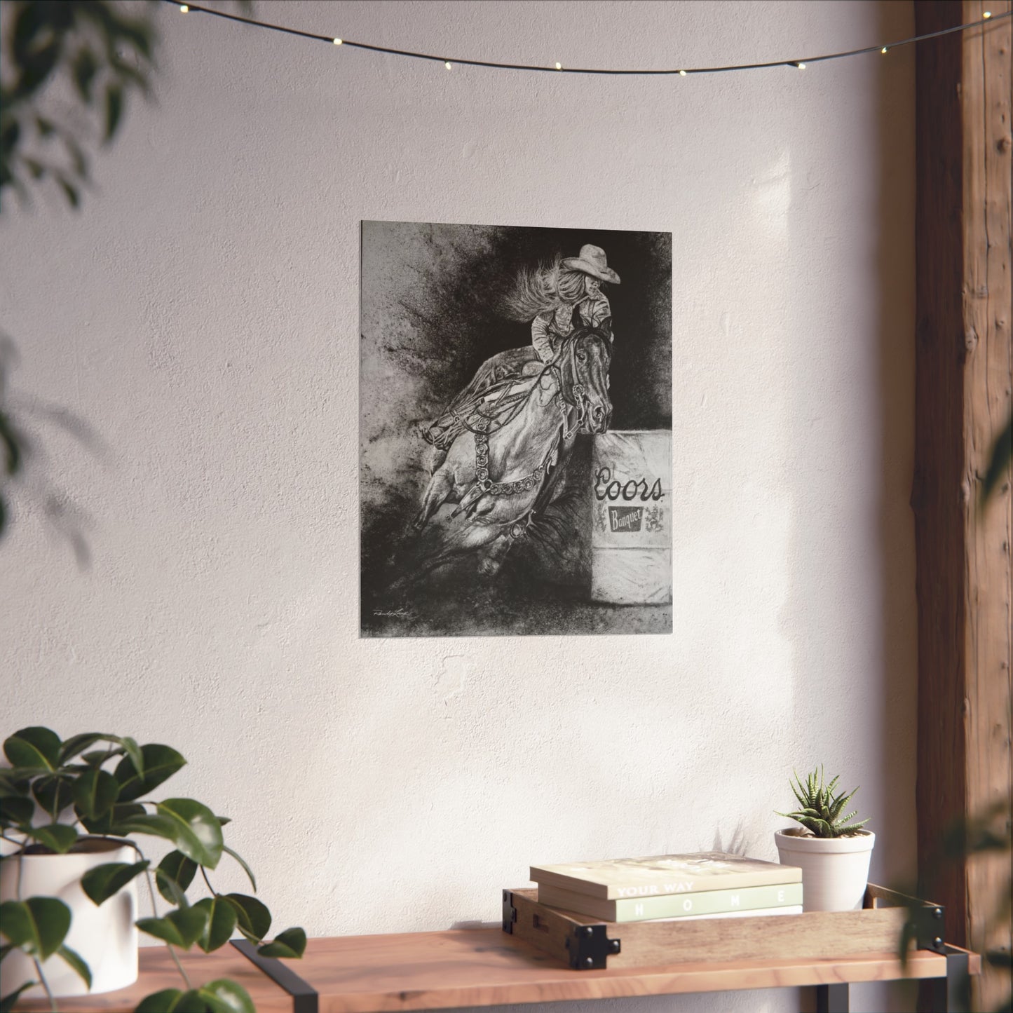 Sophie's Run. Rodeo Barrel Racer Fine Art Print