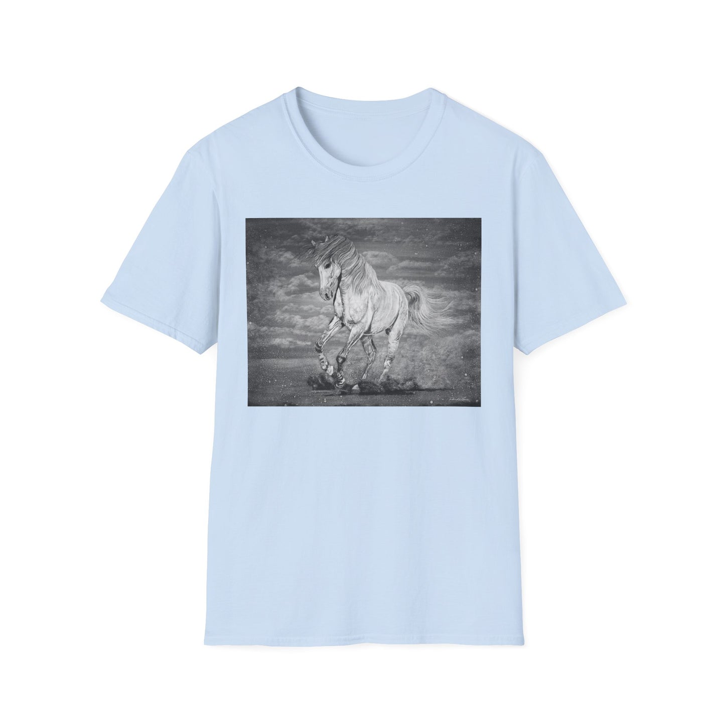 Equine Elegance. Prancing Horse Graphic T-Shirt