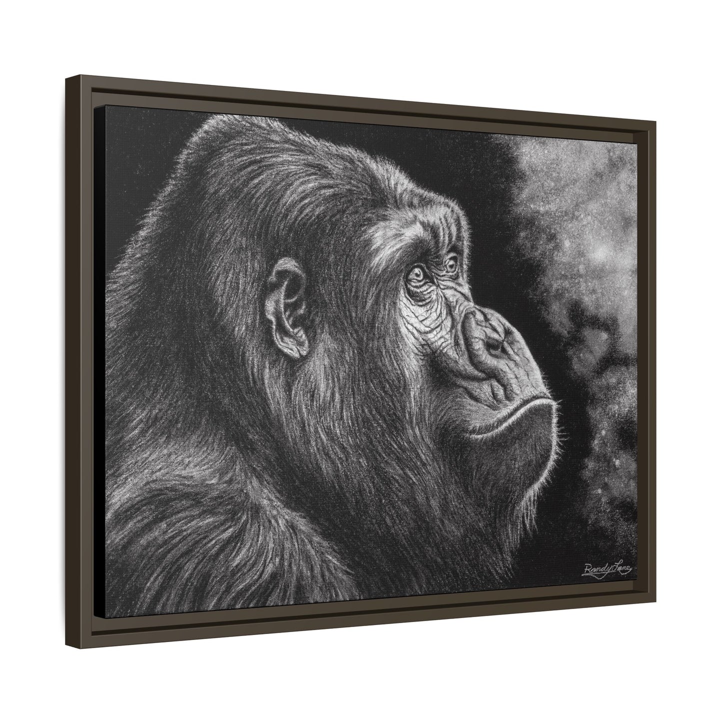 Gorilla, Framed Art Canvas Wall Decor