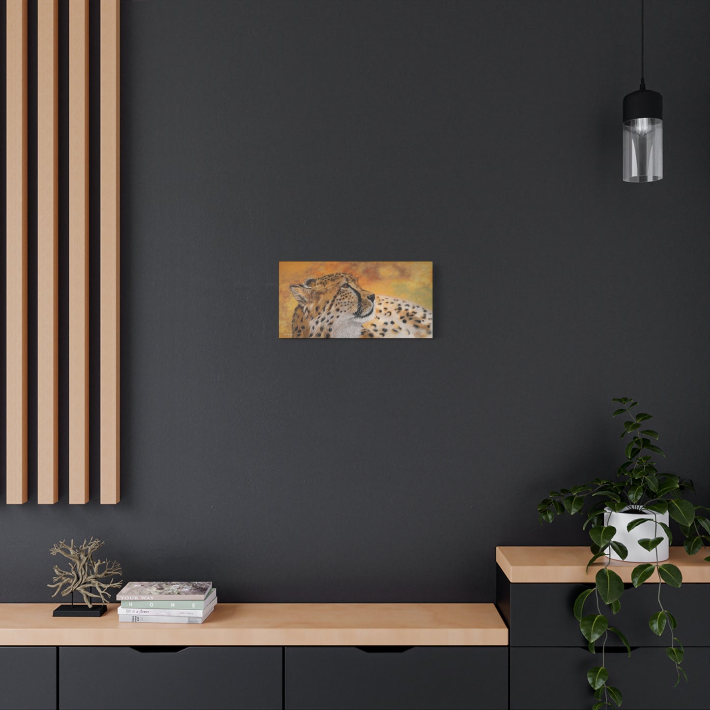 Cheetah Chill,  Canvas Cheetah Wall Art,