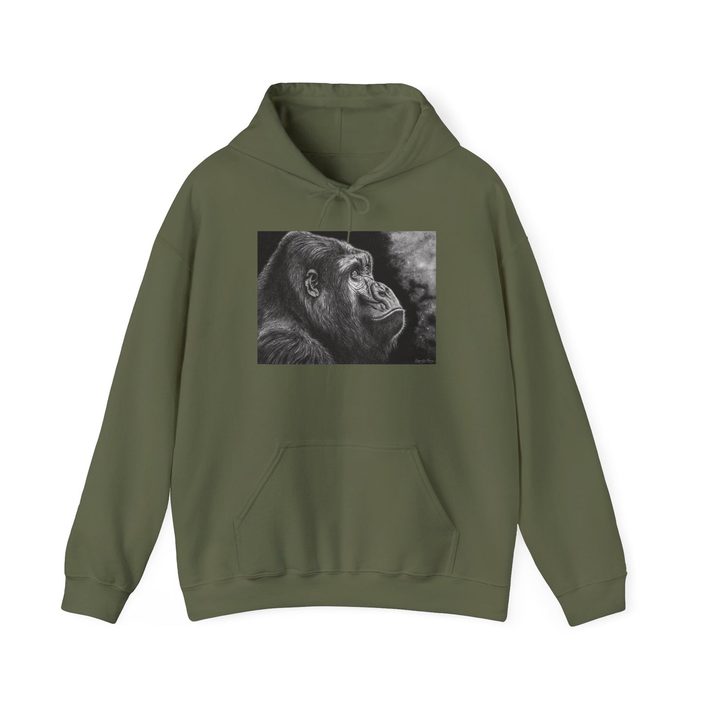 Gorilla Portrait Unisex Hoodie