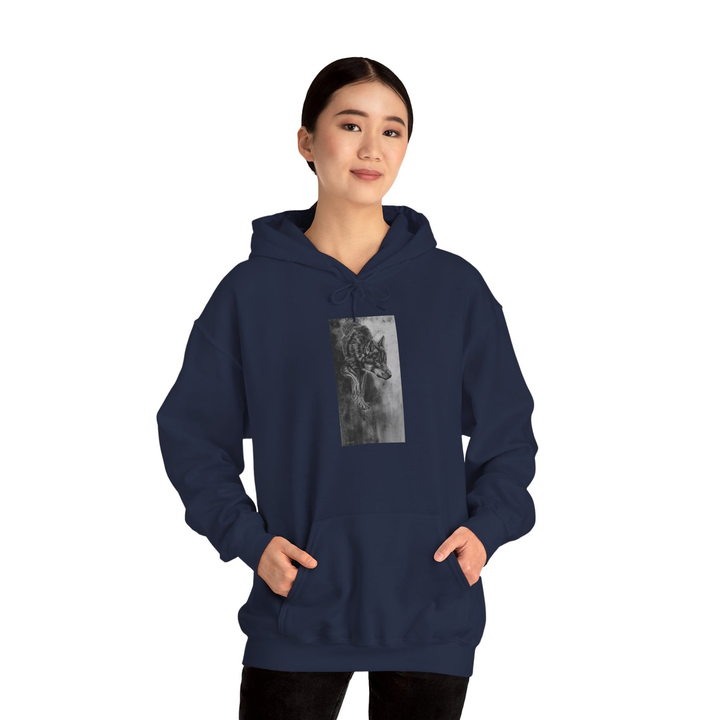 Specter, Wolf Unisex Hooded Sweatshirt