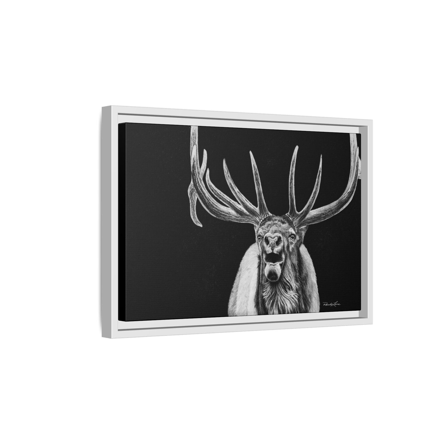 Heavy is the Crown, Elk Matte Canvas Print, Framed (Multi-color)