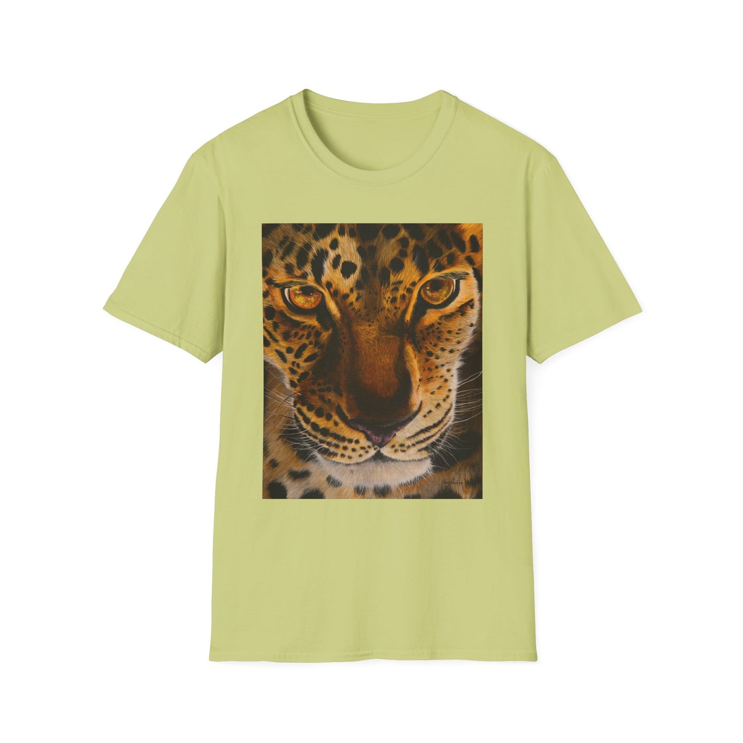 Windows to the Soul, Leopard Print Unisex Softstyle T-Shirt