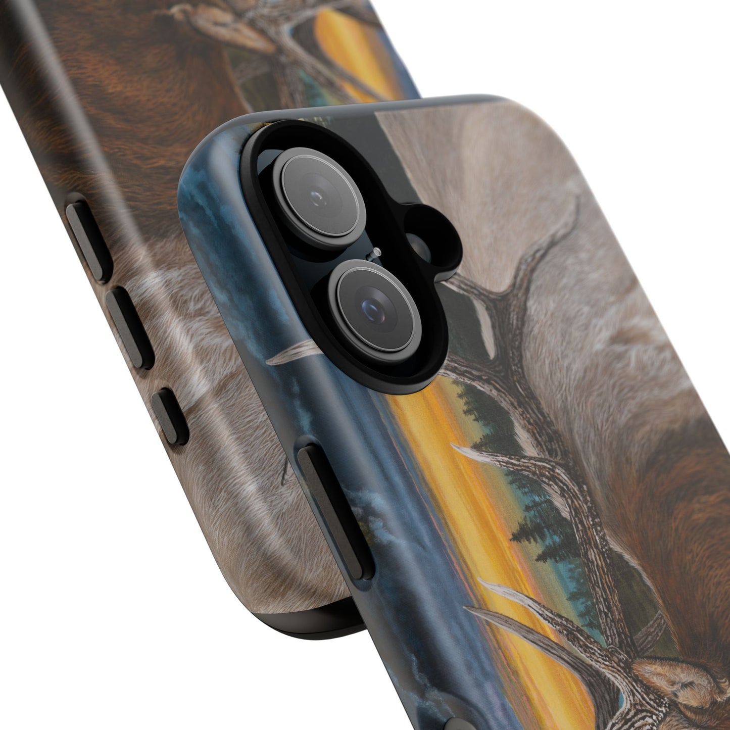 Sunset Serenade, Elk Phone Case