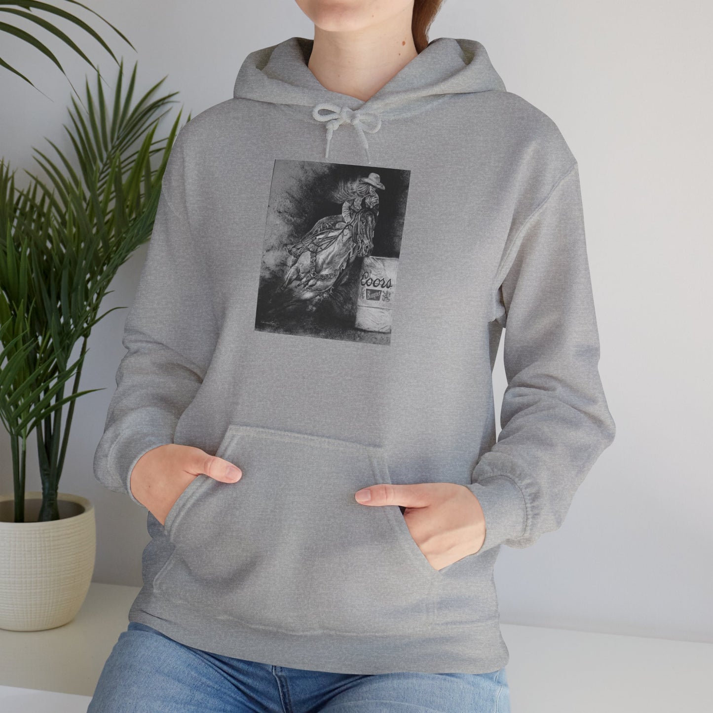 Sophie's Run. Rodeo Barrel Racer Unisex Heavy Blend™ Hooded Sweatshirt