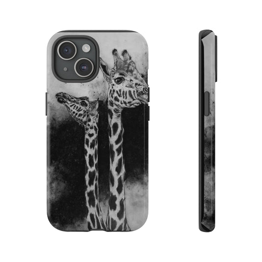 Grace in the Grassland, Giraffe Tough Phone Cases