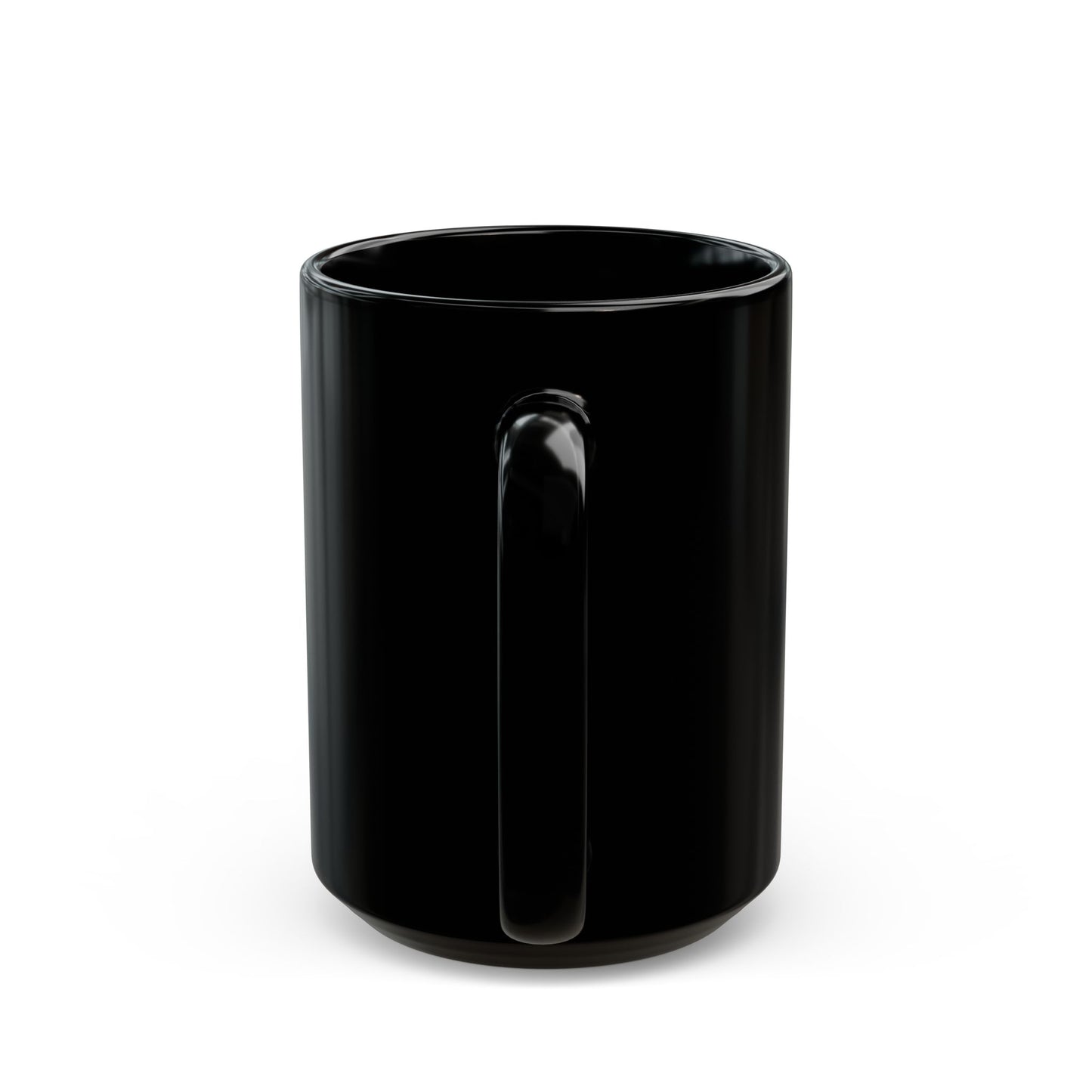 Prairie Bison, Bison Painting Black Ceramic Mug (11oz/15oz)