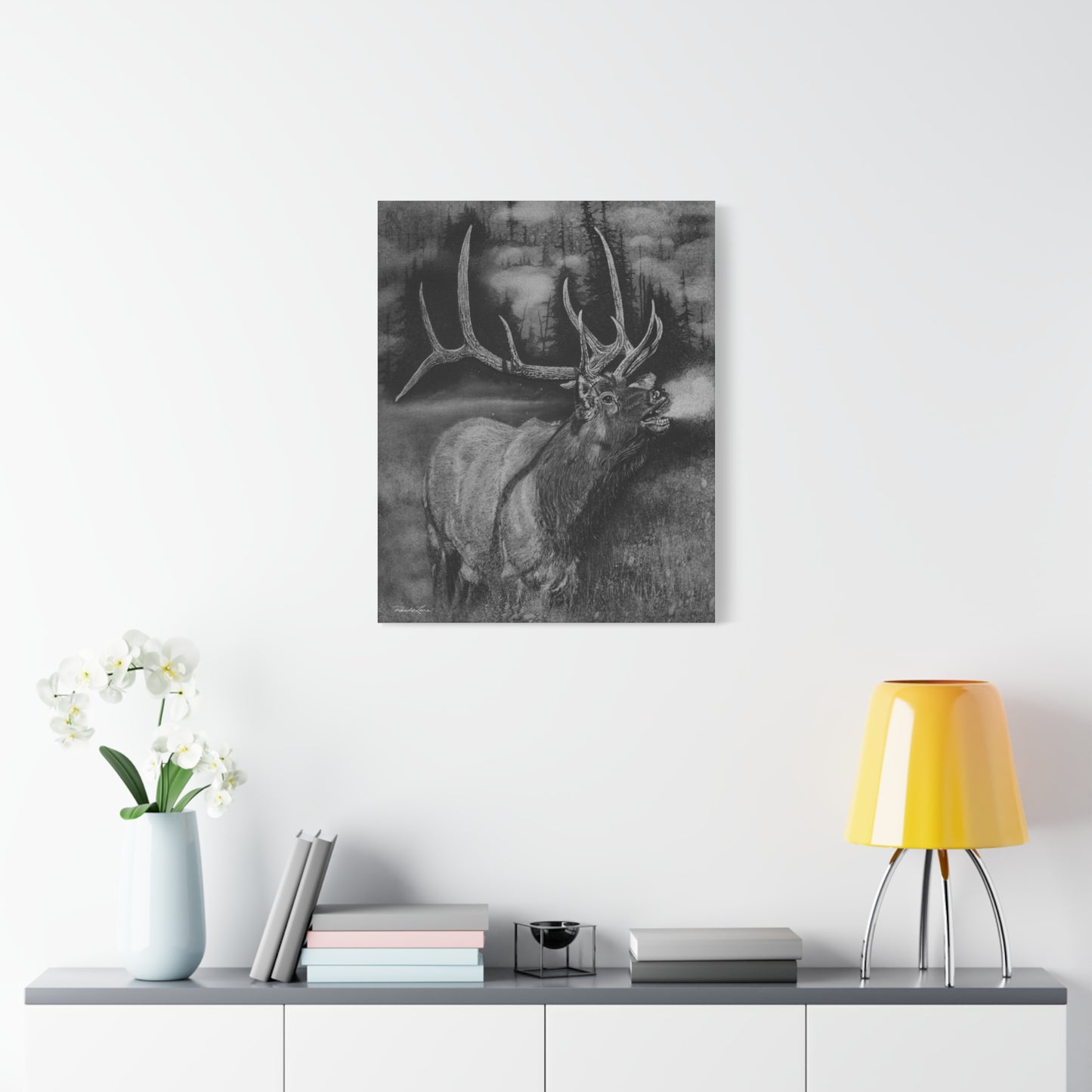Mountain Music,  Elk Canvas Print