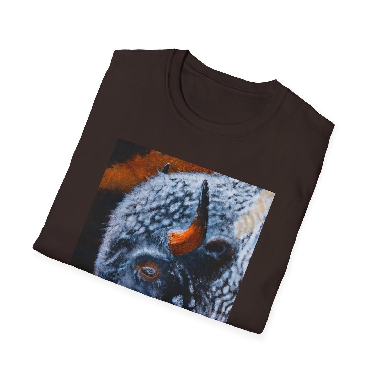 Storm Bison, Unisex Softstyle T-Shirt
