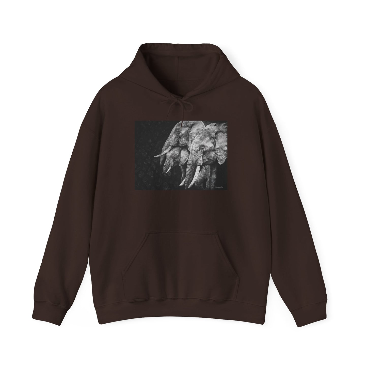 Brushland Bond. Elephant Art Unisex Heavy Blend Hoodie