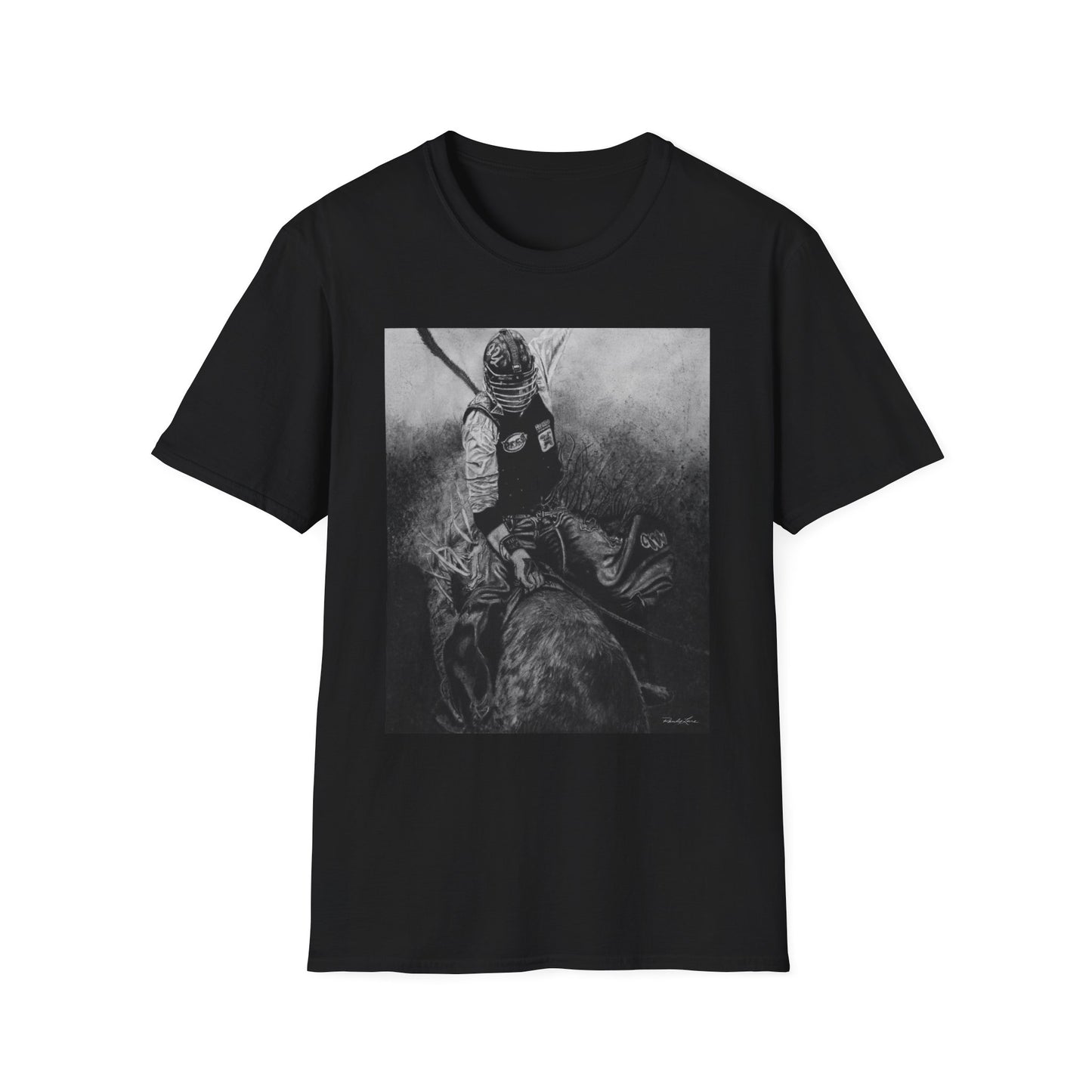 Gettin Frosty. Bull Rider Graphic Tee, Soft Style Casual Shirt