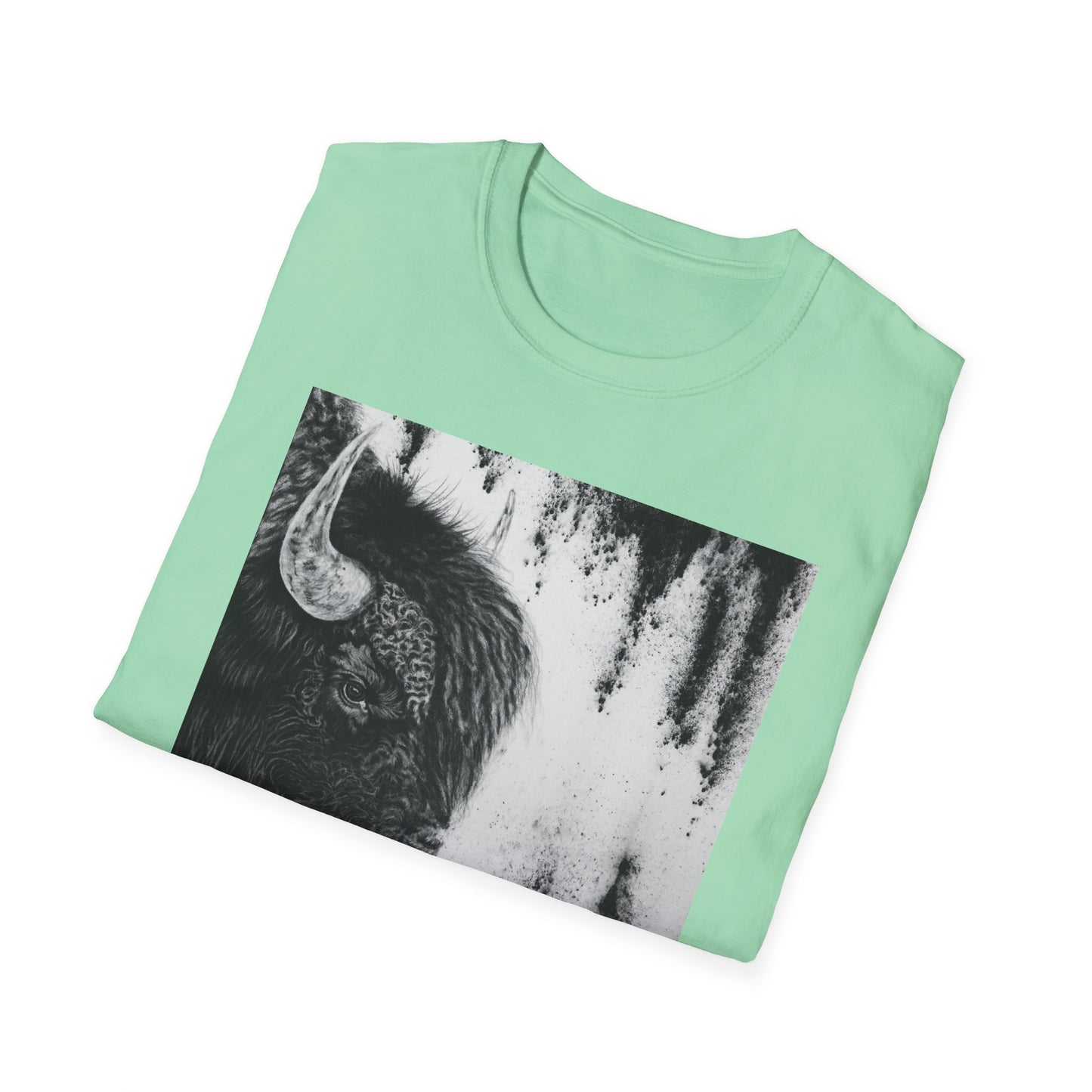 Pride, Bison Graphic Tee, Unisex Softstyle T-Shirt