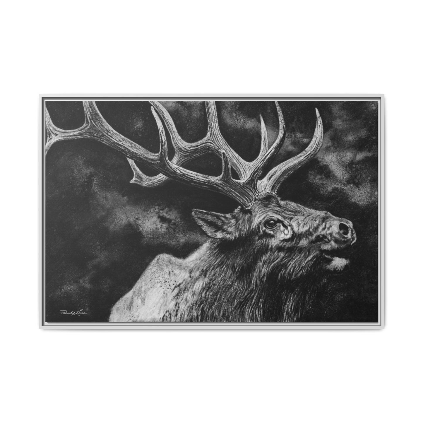 Gladiator, Framed Elk Wall Art,  Matte Canvas