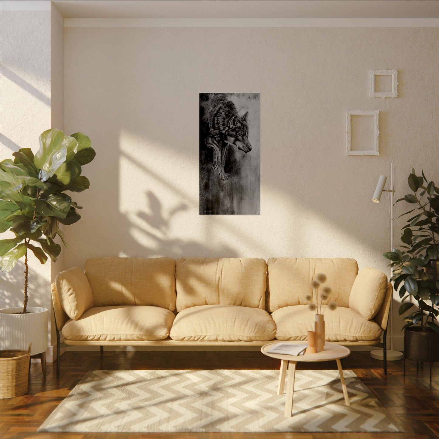 Specter, Wolf Painting Textured Matte Fine Art Print