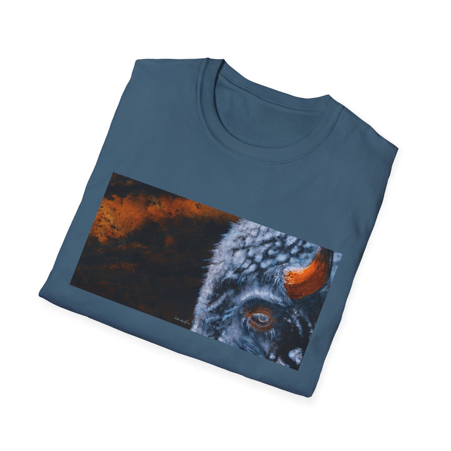 Storm Bison, Unisex Softstyle T-Shirt