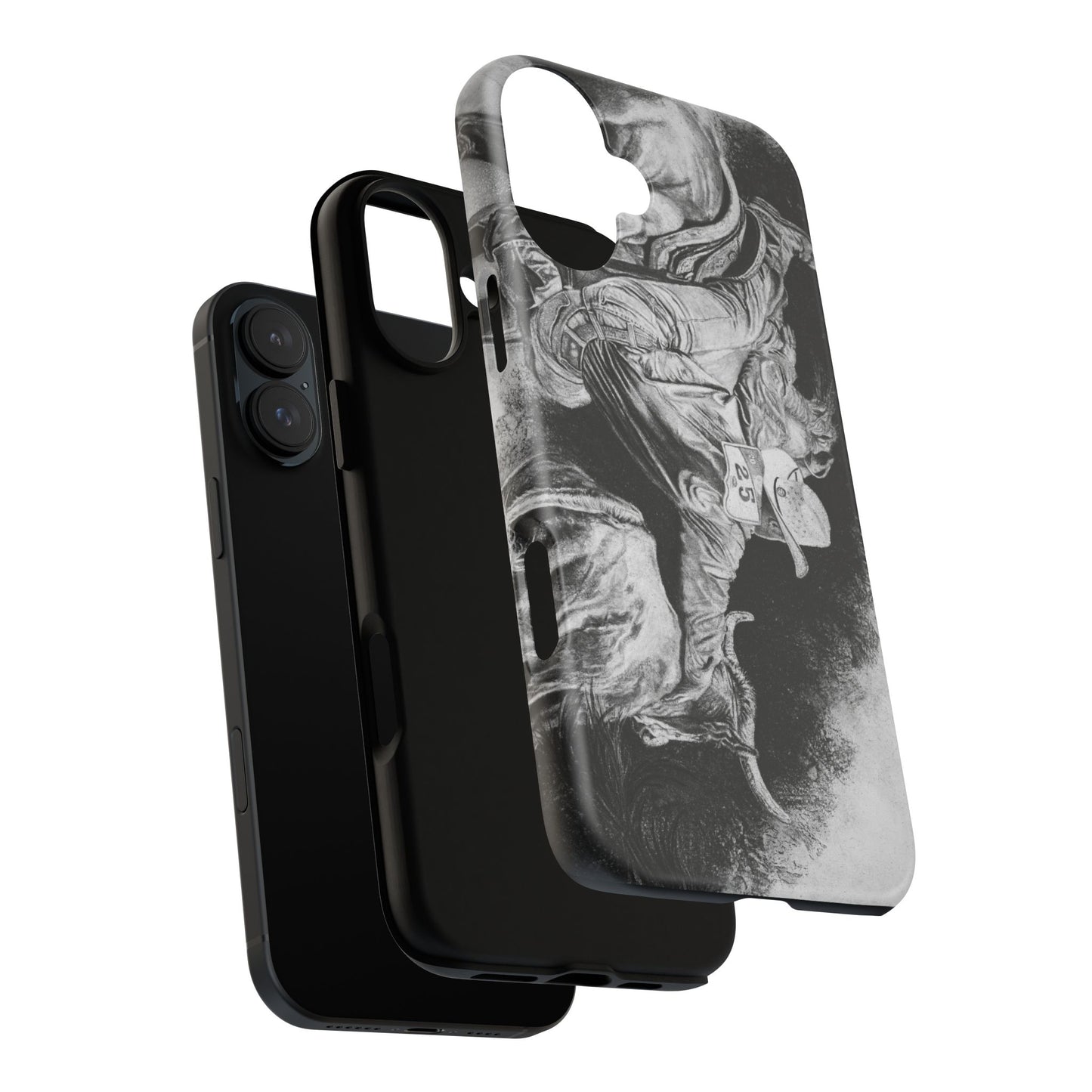 Contact. Cowboy Bulldogger Rodeo Art Phone Case - Tough Cases