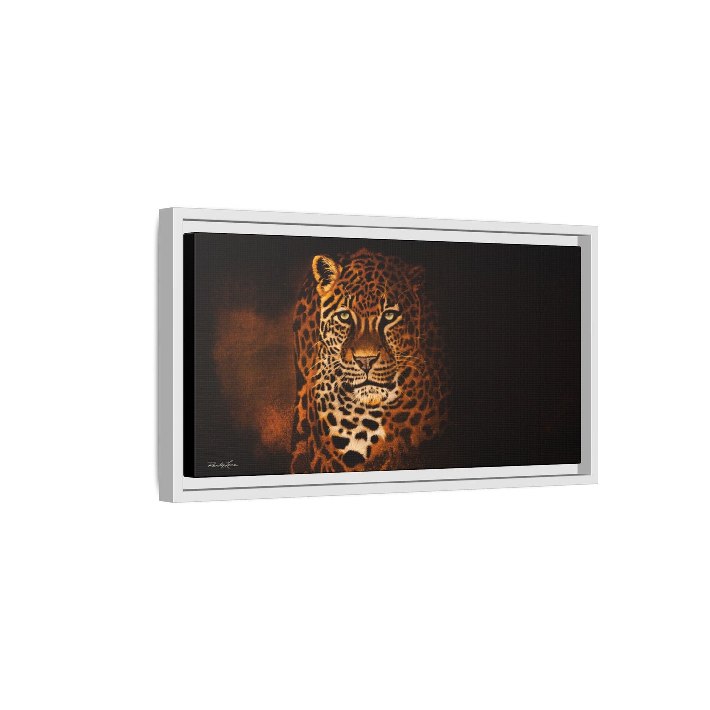 Shadow Hunter, Leopard Framed Canvas Art