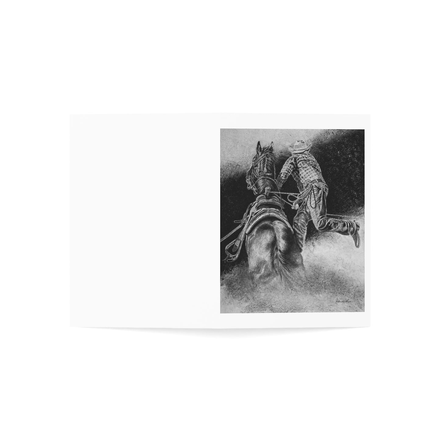 The Dismount. Steer Roper Greeting Cards Pack (1, 10, 30, 50 pcs)