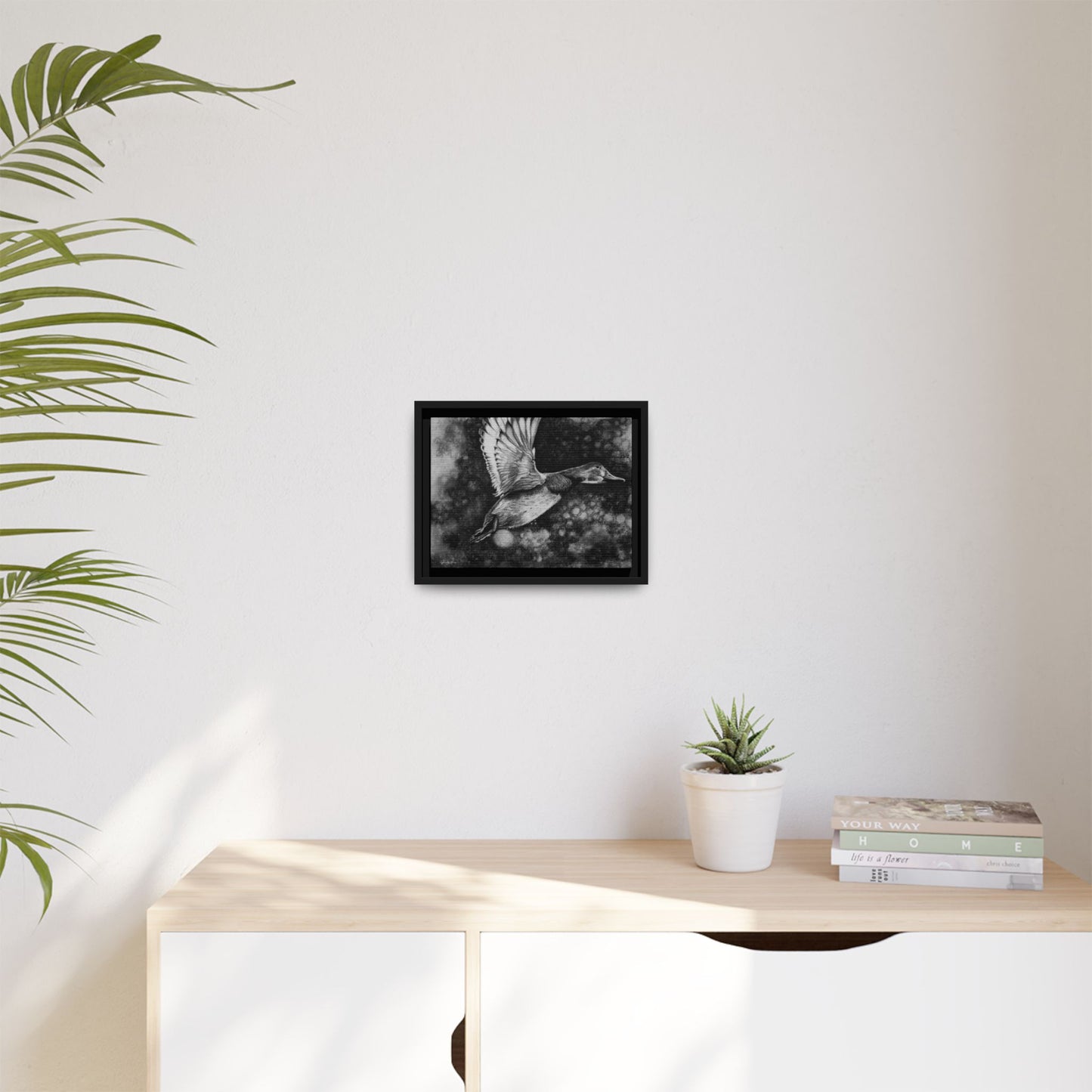 Flare, Framed Duck Canvas Art