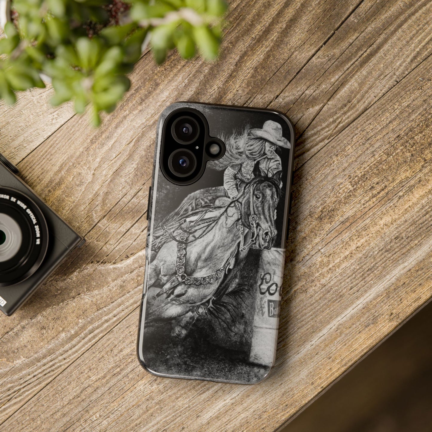 Sophie's Run. Rodeo Barrel Racer Phone Case