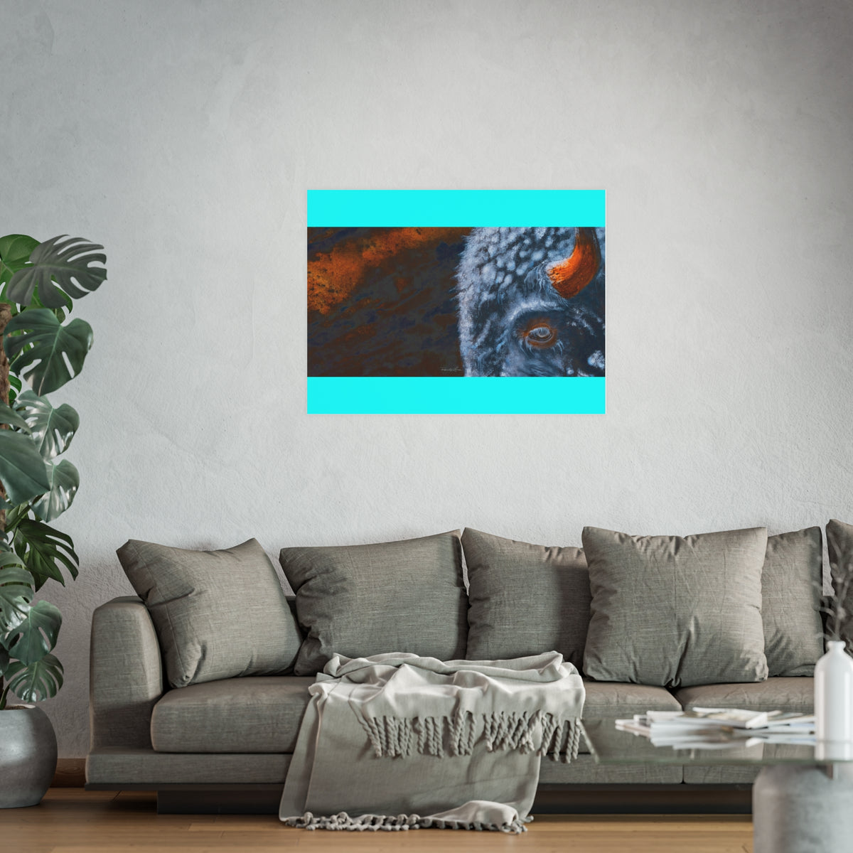 Storm Bison, Bison Portrait Fine Art Print — Satin or Archival Matte
