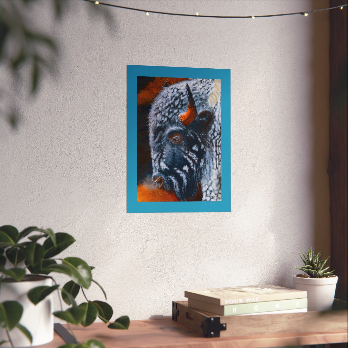 Storm Bison, Fine Art Print