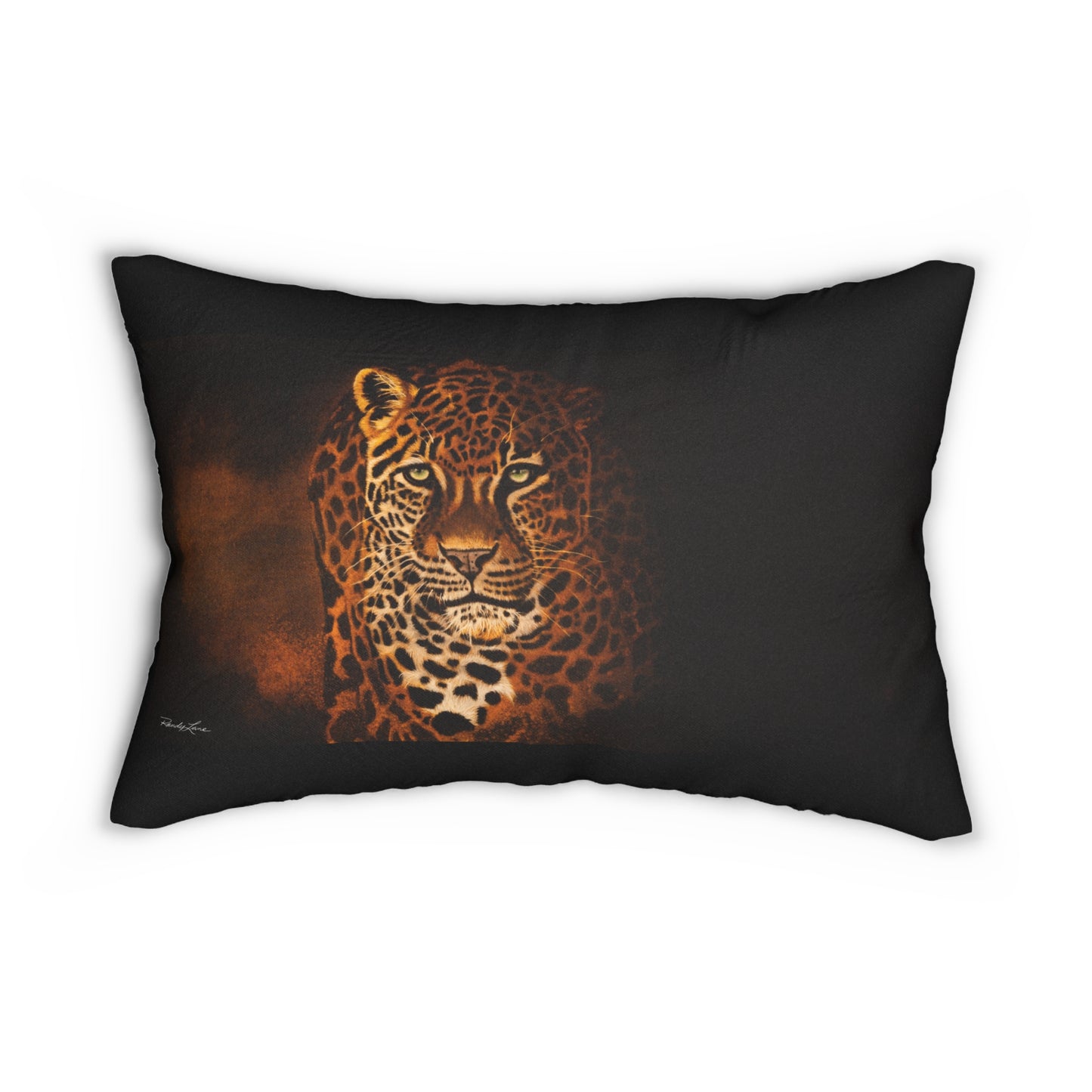 Shadow Hunter, Leopard Print Lumbar Pillow