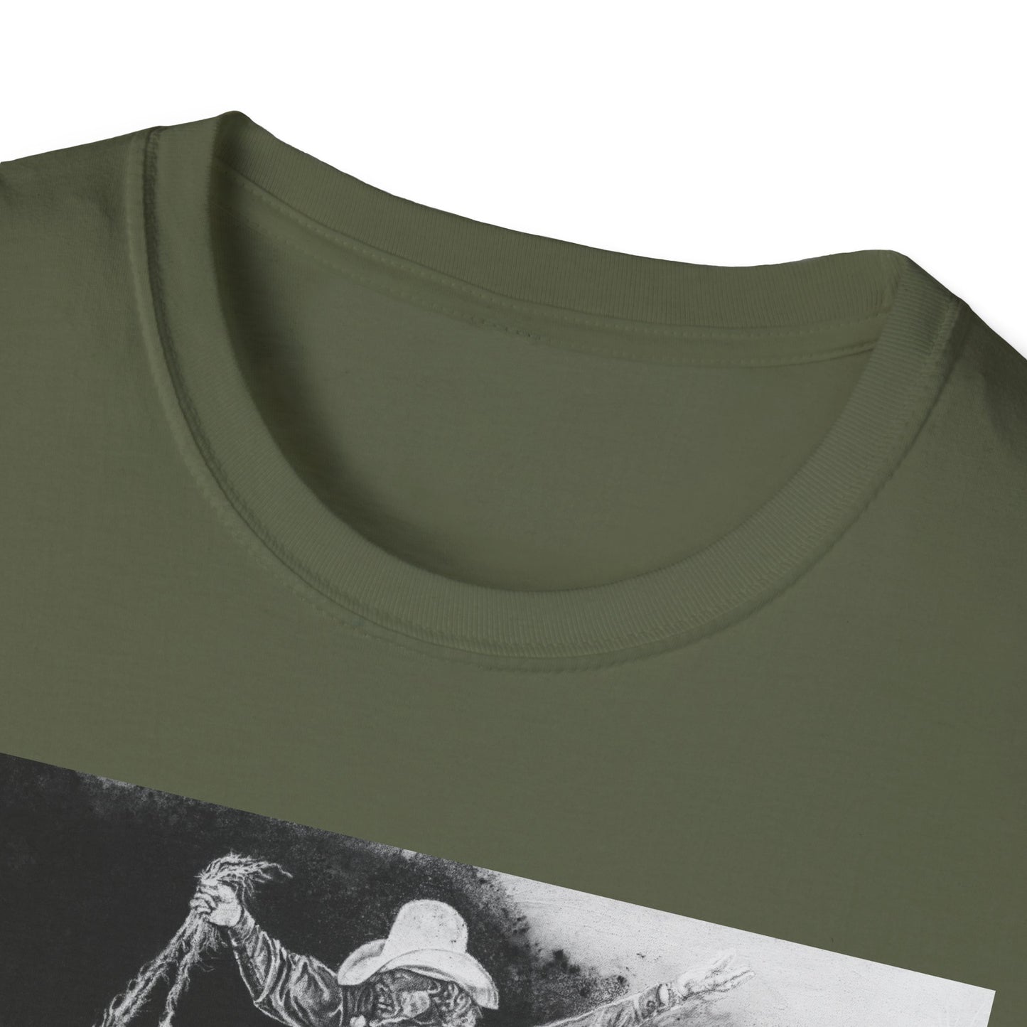 Big Grey, Rodeo Bareback Bronc Painting T-Shirt