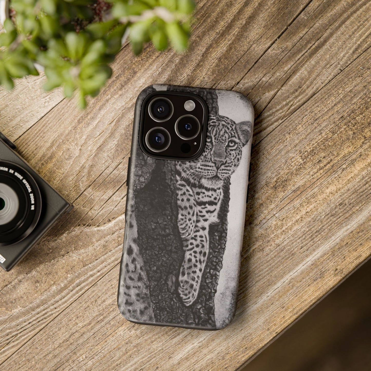 Tree Hugger, Leopard Phone Case