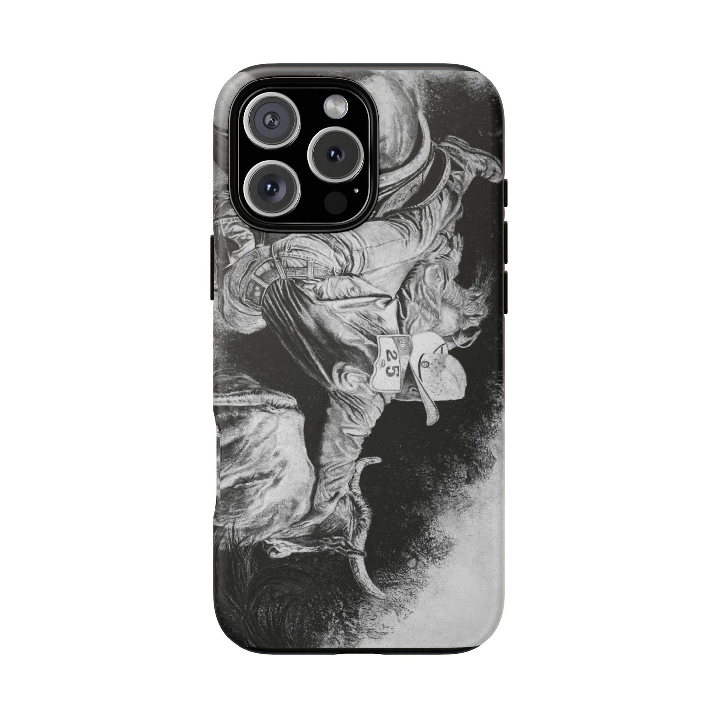 Contact. Cowboy Bulldogger Rodeo Art Phone Case - Tough Cases