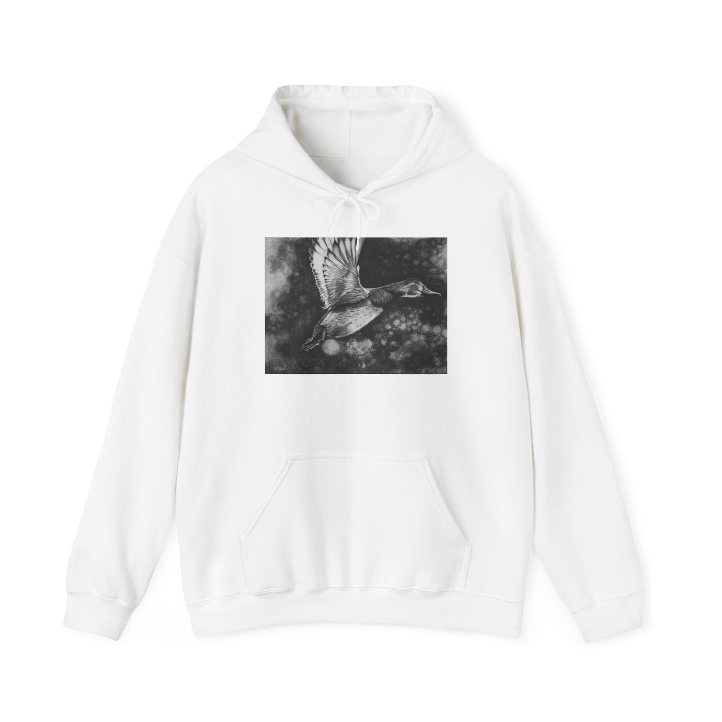 Flare, Flying Duck Unisex Hooded Sweatshirt