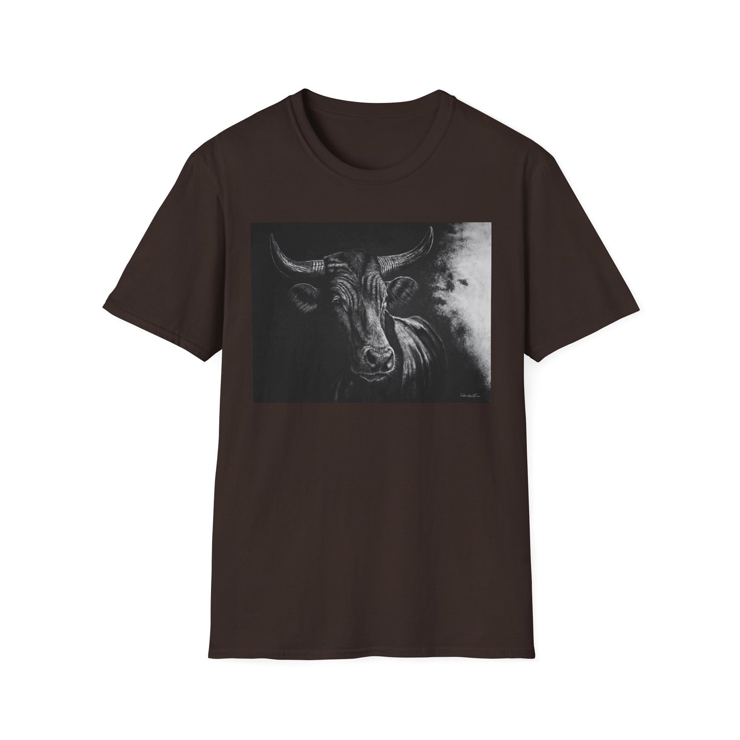 Stonebreaker. Bucking Bull Graphic Unisex Softstyle T-Shirt