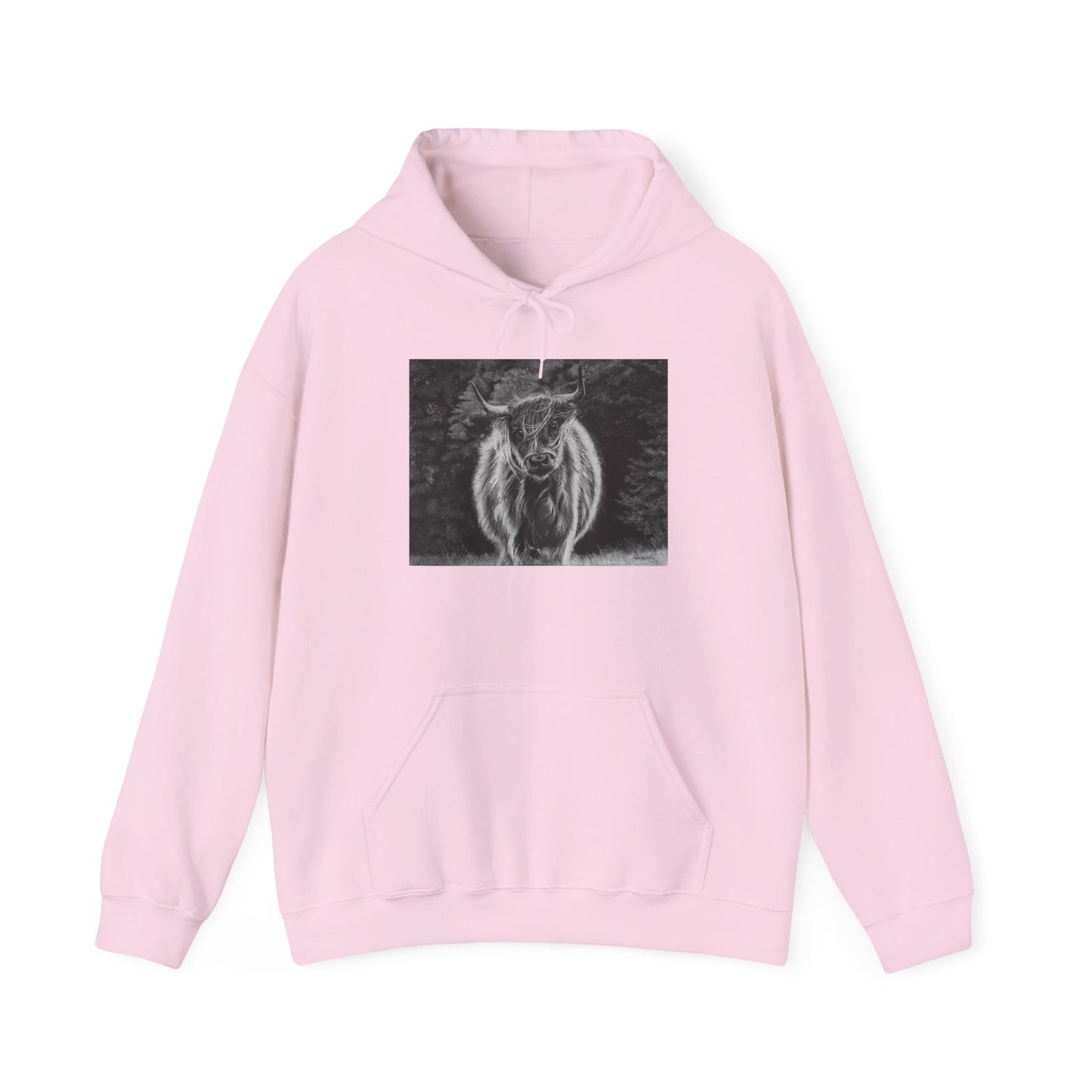 Ragamuffin. Highland Cow Graphic Hoodie