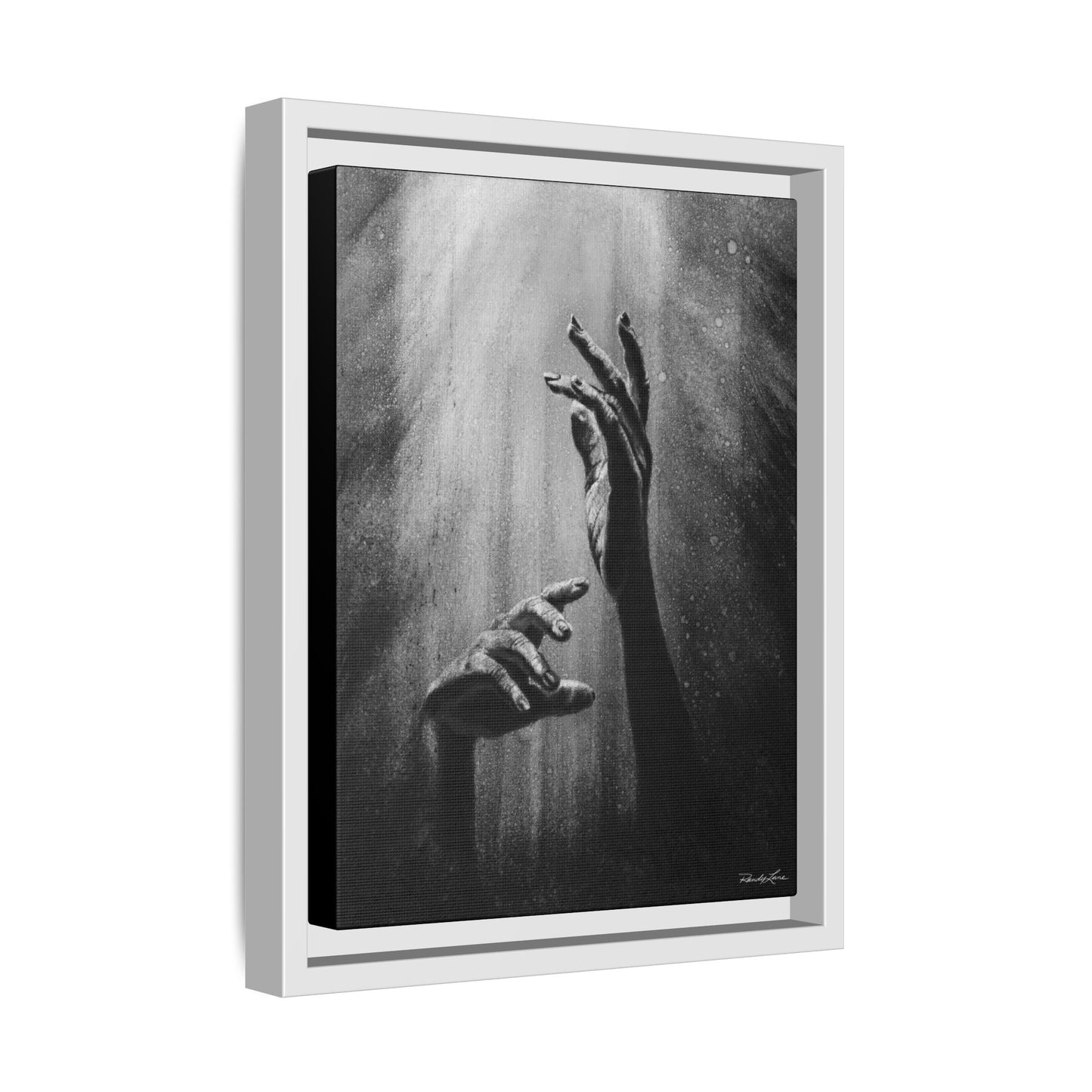 Divine Dance. Framed Stretched Matte Canvas Art Print