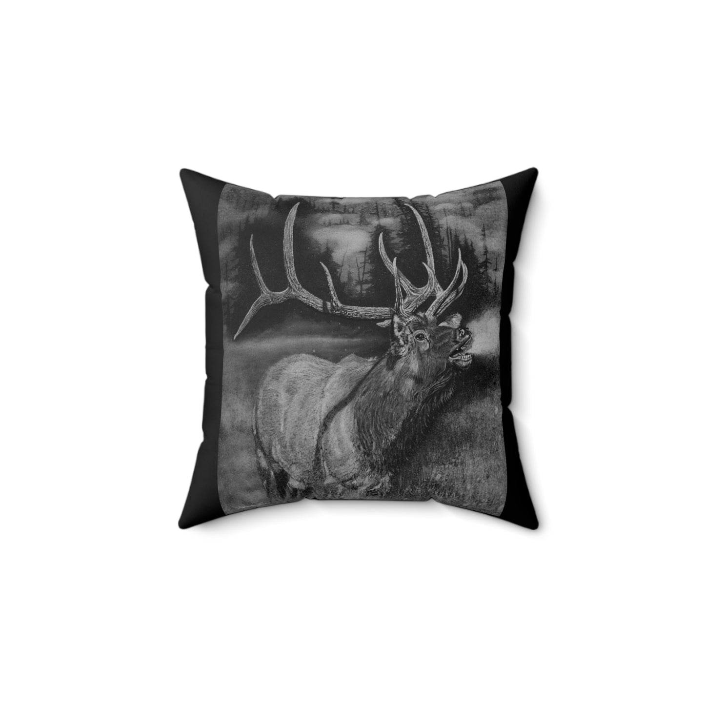 Mountain Music, Elk Square Pillow