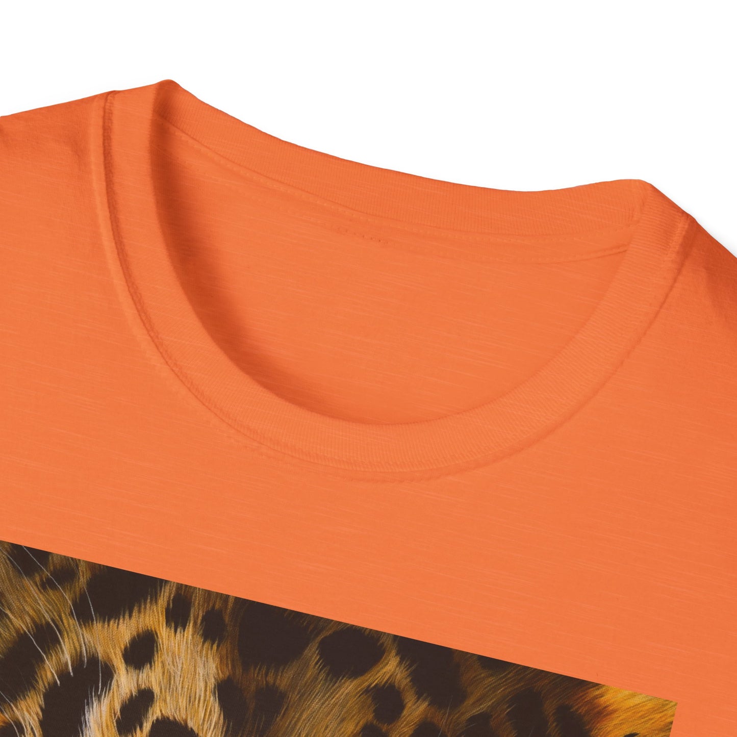Windows to the Soul, Leopard Print Unisex Softstyle T-Shirt