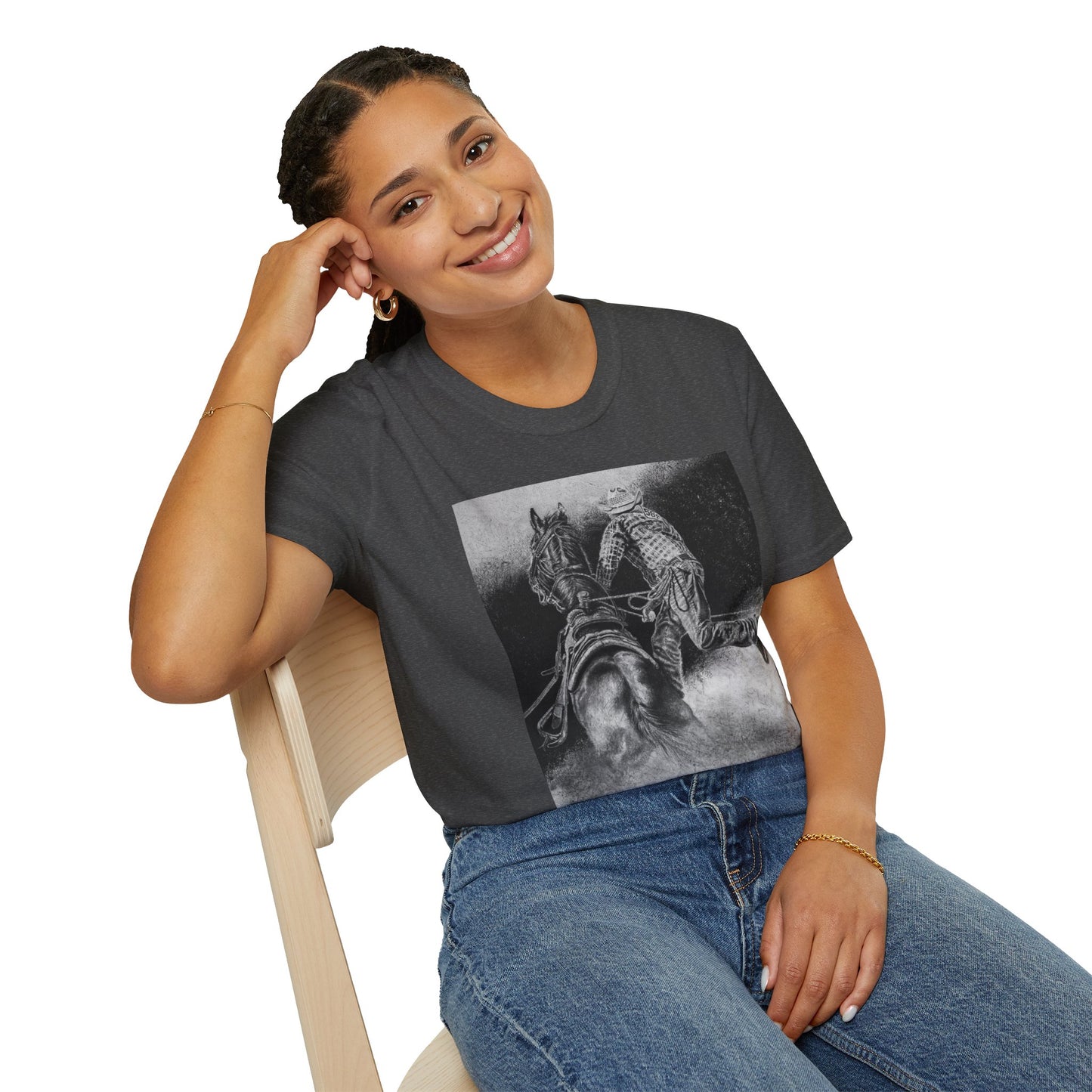 The Dismount. Steer Roper Unisex Softstyle T-Shirt