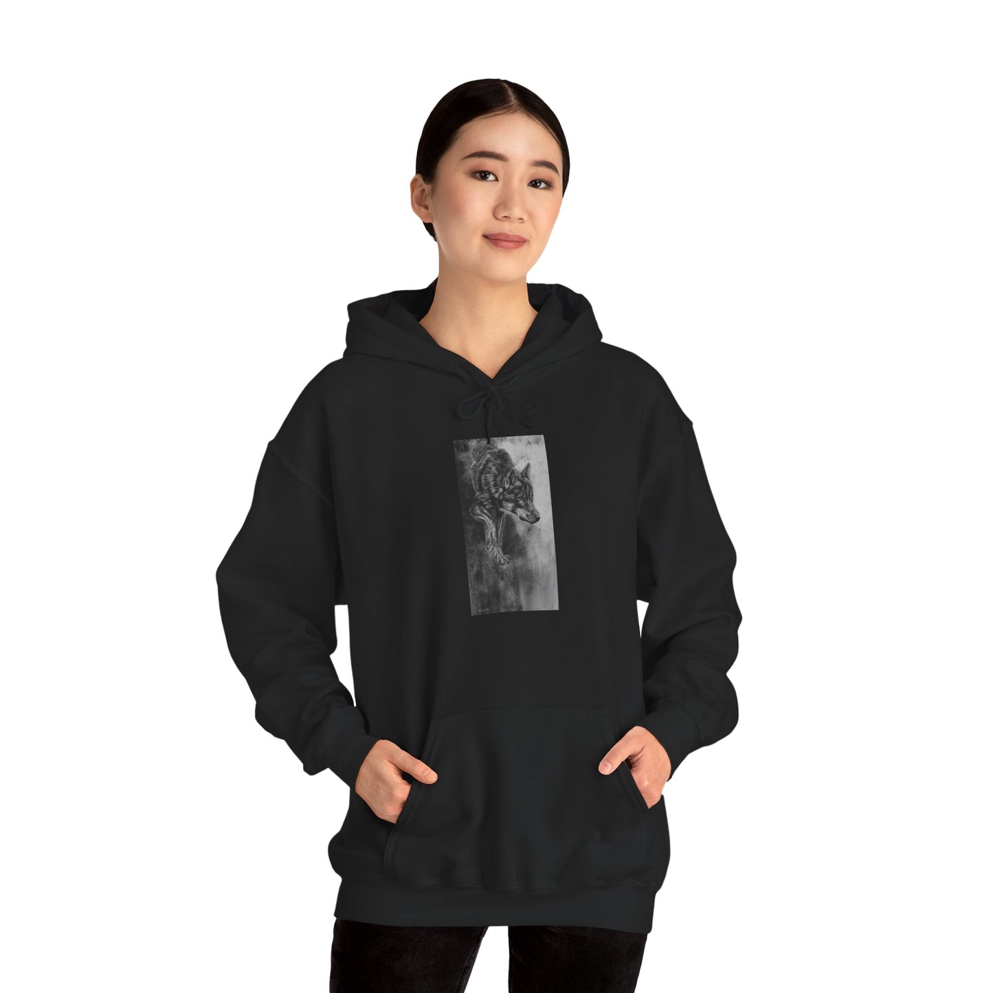 Specter, Wolf Unisex Hooded Sweatshirt