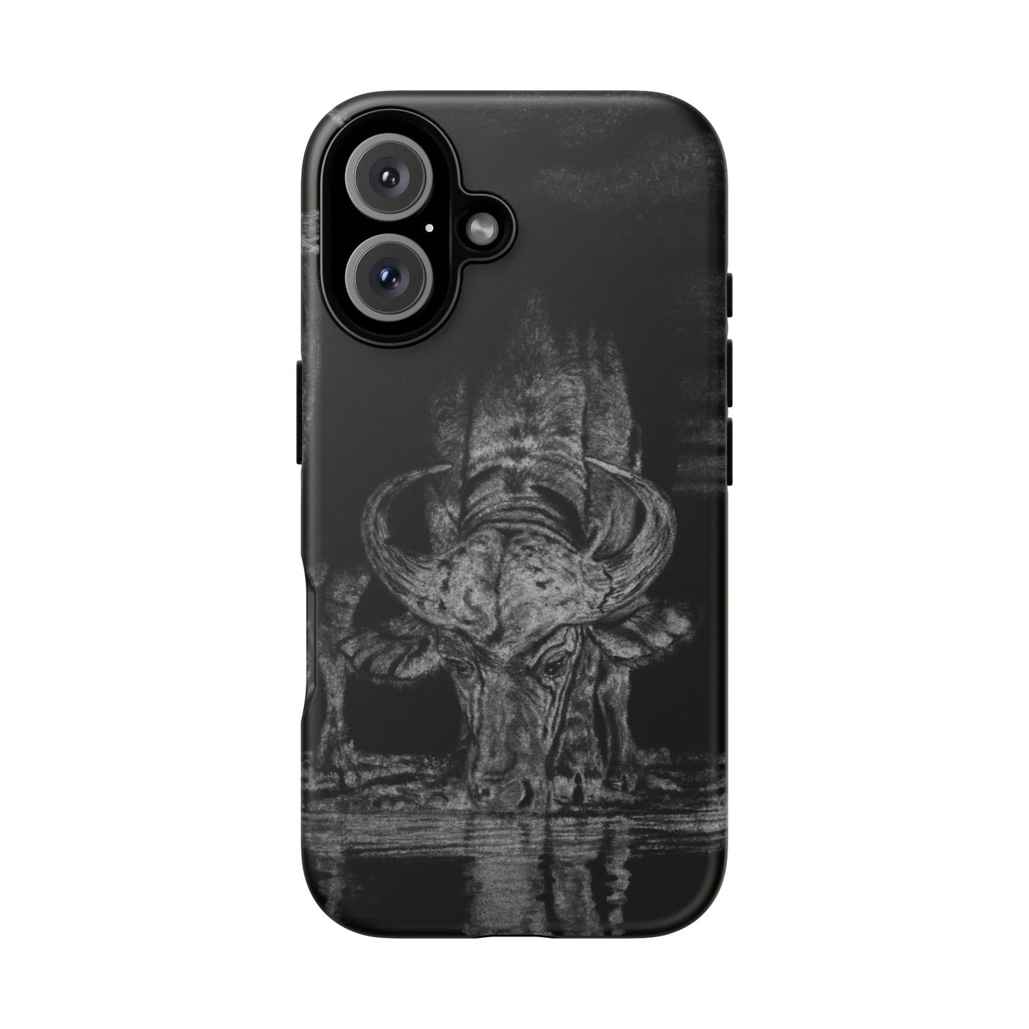 The Waterhole, Cape Buffalo Tough Phone Cases